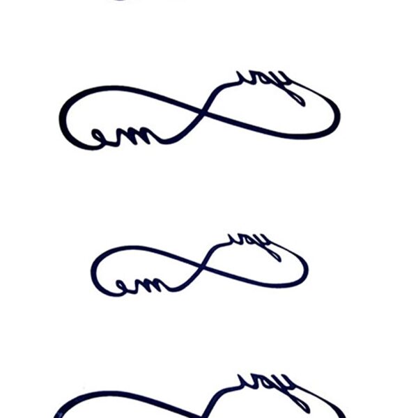 S.A.V.I 3D Temporary Tattoo Infinity Sign Design Size 10.5x6CM - 1PC.