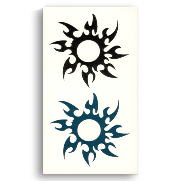 S.A.V.I 3D Temporary Tattoo Sun Design Size 10.5x6CM - 1PC.