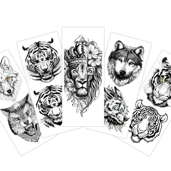 S.A.V.I 5pcs. Temporary Tattoo Stickers Combo Size 10.5x6cm