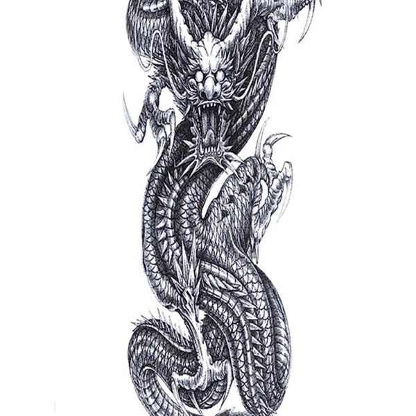 S.A.V.I 3D Temporary Tattoo For Girls Men Women Full Arm Sticker Size 48x17CM