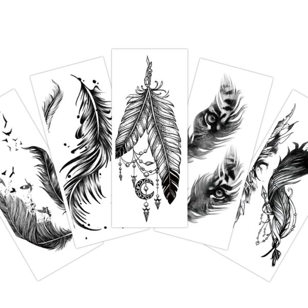 S.A.V.I 5pcs. Temporary Tattoo Stickers Combo Size 10.5x6cm