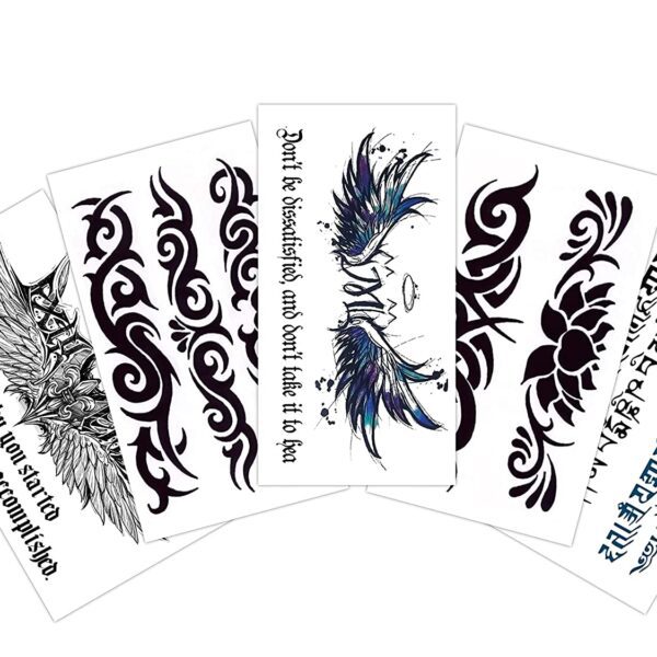 S.A.V.I 5pcs. Temporary Tattoo Stickers Combo Size 10.5x6cm