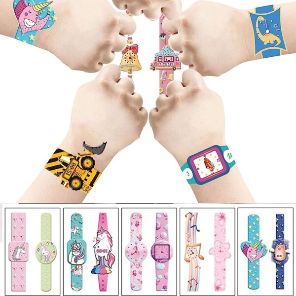 S.A.V.I 10pcs Waterproof Wrist Watch Temporary Tattoo Stickers For Kids
