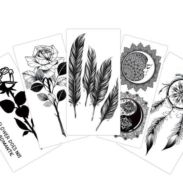 S.A.V.I 5pcs. Temporary Tattoo Stickers Combo Size 10.5x6cm