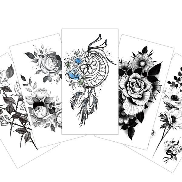 S.A.V.I 5pcs. Temporary Tattoo Stickers Combo Size 10.5x6cm