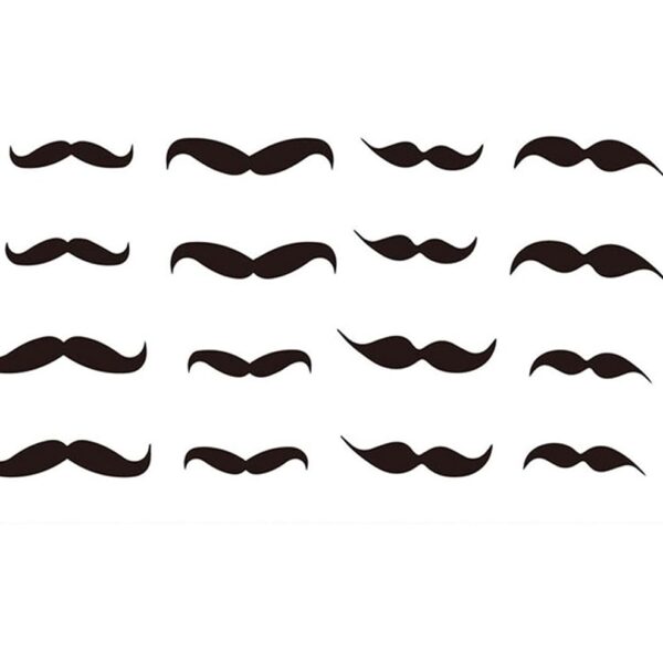 S.A.V.I 3D Temporary Tattoo Small Mustache Design Size 10.5x6CM - 1PC.