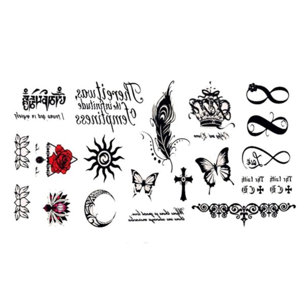 S.A.V.I 3D Temporary Tattoo Small Mix Designs Size 10.5x6CM - 1PC.