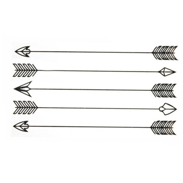 S.A.V.I 3D Temporary Tattoo Arrows Design Size 10.5x6CM - 1PC.