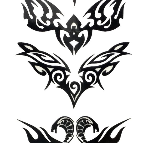 S.A.V.I 3D Temporary Tattoo Totem Design Size 10.5x6cm - 1pc