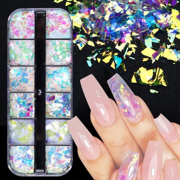 S.A.V.I Aurora Nails Broken Glass Paper - DIY Nail Art (1PC)