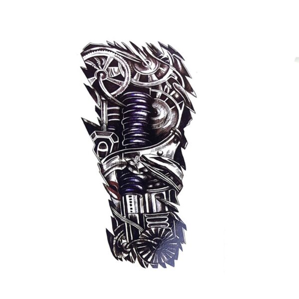 S.A.V.I Temporary Tattoo For Girls Men Women 3D Robot Arm Sticker Size 21x15cm - 1pc. (305)