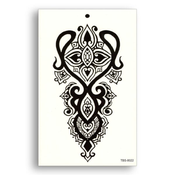S.A.V.I Temporary Tattoo For Girls Men Women Tribal Totems Sticker Size 19x12CM - 1PC.