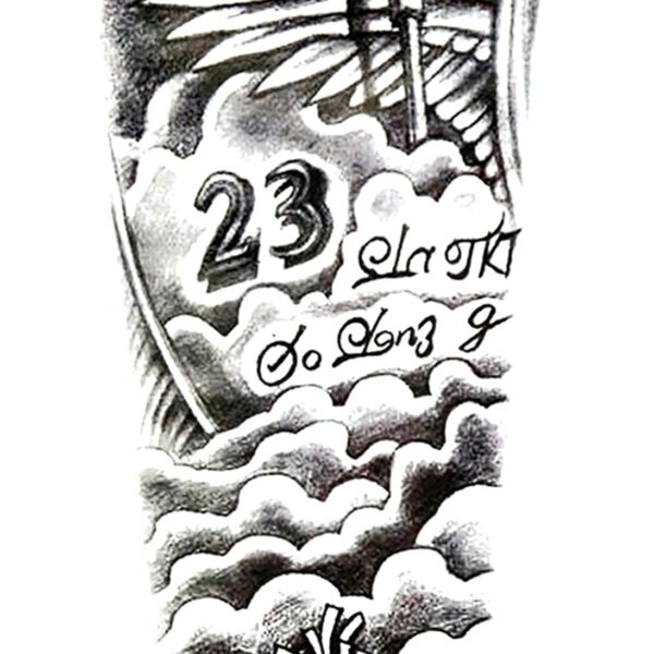 S.A.V.I Temporary Tattoo For Girls Men Women 3D Celebrity Sticker Size 19x12cm - 1pc