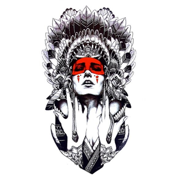 S.A.V.I 3D Temporary Tattoo Waterproof Sticker Beautiful Black Wolverine Popular New Designs Size - 21x15cm (414)