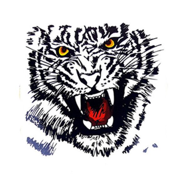 S.A.V.I 3D Temporary Tattoo Waterproof Sticker Beautiful Colorful Big Tiger Leopard Face Popular New Designs Size - 21x15cm (788)